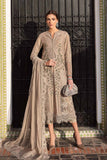 3 Piece Unstitched Heavy Embroidered Chickan Kari Lawn Suit with Heavy Embroidered Organza Dupatta MB2665