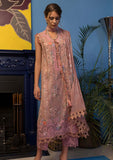 3 Piece Unstitched Embroidered Pure Lawn Suit with Fine Printed Silk Dupatta SN20