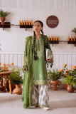 3 Piece Unstitched Heavy Embroidered Lawn Suit with Embroidered Plain Net Dupatta CO-514A
