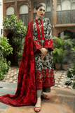 3 Piece Unstitched Heavy Embroidered Lawn Suit with Fine Printed Lawn Dupatta MB437
