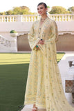 3 Piece Unstitched Heavy Embroidered Pure Lawn Suit with Heavy Embroidered Chiffon Dupatta BR801
