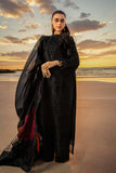 3 Piece Unstitched Heavy Embroidered Chickan Kari Lawn Suit with Four Sided Embroidered Organza Dupatta KH2640