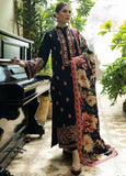 3 Piece Unstitched Heavy Embroidered Dhanak Suit with Printed Woolen Shawl AJ-980