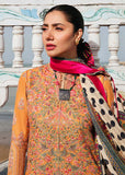 3 Piece Unstitched Heavy Embroidered Dhanak Suit with Printed Woolen Shawl HR-920