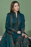 3 Piece Unstitched Heavy Embroidered Dhanak Suit with Four-sided Embroidered Dhanak Shawl AJ-940