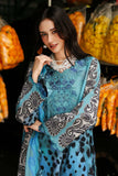 3 Piece Unstitched Embroidered Khaddar Suit with Printed Khaddar Dupatta CC-82P