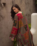 3 Piece Unstitched Digital Printed Khaddar Suit with Printed Khaddar Dupatta CH-78