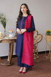 3 Piece Unstitched Heavy Embroidered Dhanak Suit with Embroidered Dhanak Wool Shawl BR 1146