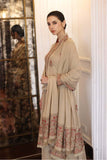 3 Piece Unstitched Heavy Embroidered Dhanak Suit with Heavy Embroidered Dhanak Wool Shawl BR-660
