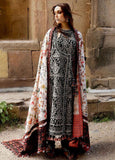 3 Piece Unstitched Heavy Embroidered Dhanak Suit with Printed Woolen Shawl HR-720
