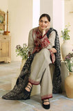 3 Piece Unstitched Heavy Embroidered Dhanak Suit with Printed Woolen Shawl ZS 57