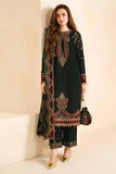 3 Piece Unstitched Heavy Embroidered Velvet Suit with Heavy Embroidered Chiffon Dupatta JZ 999