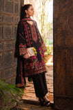 3 Piece Unstitched Heavy Embroidered Dhanak Suit with Heavy Embroidered Dhanak Wool Shawl ZH-960