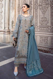 3 Piece Unstitched Heavy Embroidered Dhanak Suit with Heavy Embroidered Dhanak Wool Shawl IZ775
