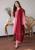 3 Piece Unstitched Heavy Embroidered Dhanak Suit with Embroidered Dhanak Wool Shawl AS15