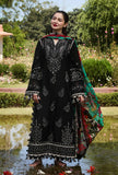 3 Piece Unstitched Heavy Embroidered Dhanak Suit with Printed Woolen Shawl