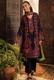 3 Piece Unstitched Heavy Embroidered Dhanak Suit with Heavy Embroidered Dhanak Wool Shawl ZH-960