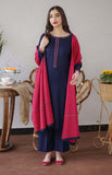 3 Piece Unstitched Heavy Embroidered Dhanak Suit with Embroidered Dhanak Wool Shawl BR 1146
