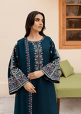 3 Piece Unstitched Heavy Embroidered Dhanak Suit with Four-sided Embroidered Dhanak Shawl LM-585