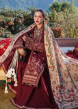 3 Piece Unstitched Heavy Embroidered Dhanak Suit with Heavy Embroidered Dhanak Shawl HR-890