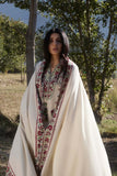 3 Piece Unstitched Heavy Embroidered Dhanak Suit with Heavy Embroidered Dhanak Shawl AJ-630