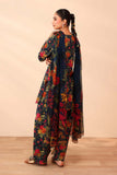 3 Piece Unstitched Embroidered Khaddar Suit with Printed Khaddar Dupatta BQ-40