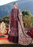 3 Piece Unstitched Heavy Embroidered Dhanak Suit with Heavy Embroidered Dhanak Shawl HR-890