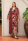3 Piece Unstitched Embroidered Khaddar Suit with Printed Khaddar Dupatta BQ-39