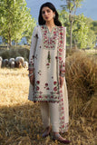 3 Piece Unstitched Heavy Embroidered Dhanak Suit with Heavy Embroidered Dhanak Shawl AJ-630